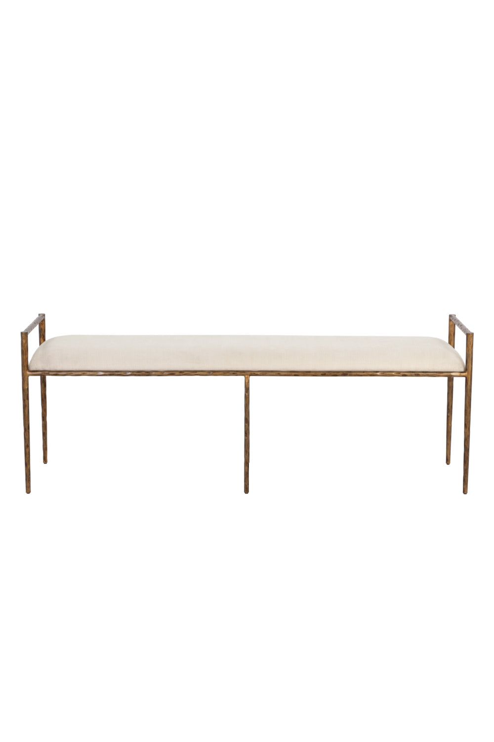 Gold Framed White Bench | Splendido Esai | Oroa.com