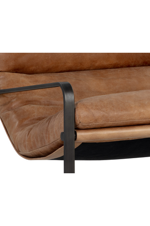 Scooped Leather Lounge Chair | Splendido Zancor