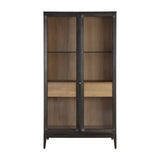 Brown Acacia 2-Door Display Cabinet | Splendido Cecilia