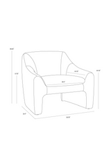 Modern European furniture - Mid-Century Blue Lounge Chair - www.oroa.com