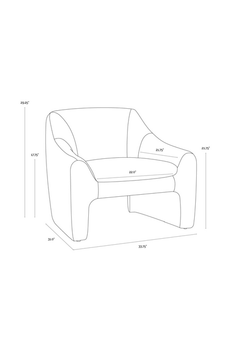 Modern European furniture - Mid-Century Blue Lounge Chair - www.oroa.com
