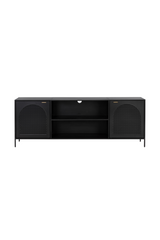 Modern European furniture - Black Metal Storage Cabinet - www.oroa.com