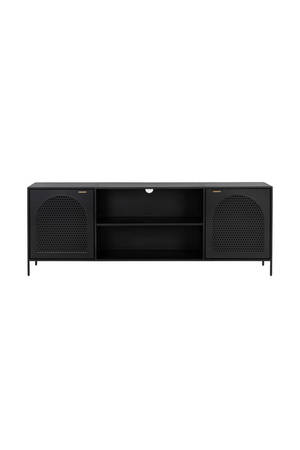 Modern European furniture - Black Metal Storage Cabinet - www.oroa.com