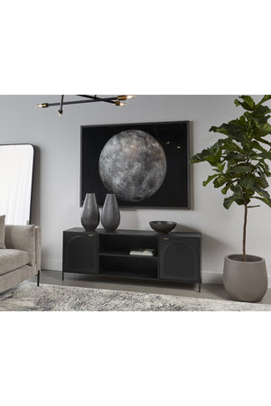 Modern European furniture - Black Metal Storage Cabinet - www.oroa.com