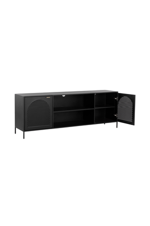 Modern European furniture - Black Metal Storage Cabinet - www.oroa.com