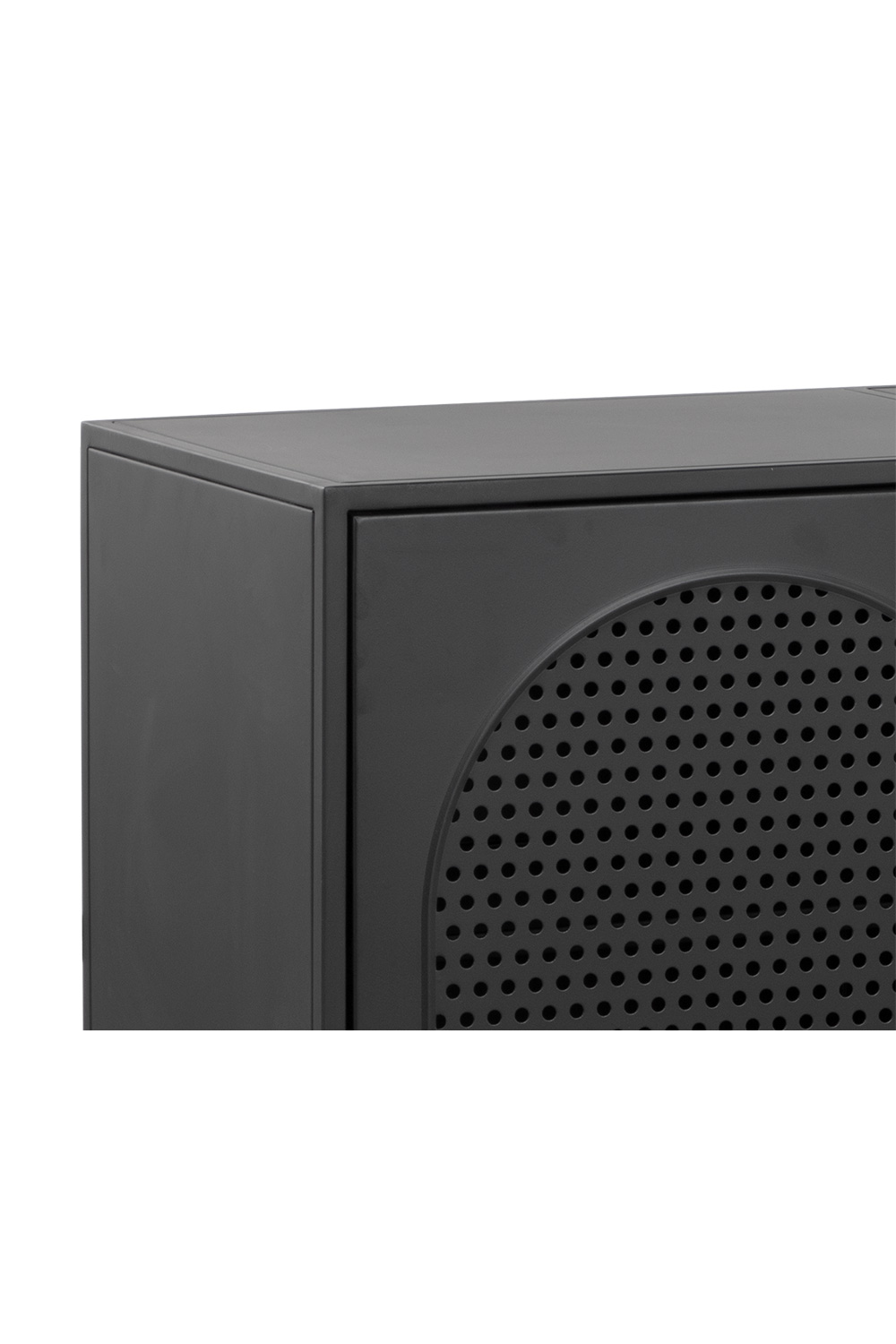 Modern European furniture - Black Metal Storage Cabinet - www.oroa.com