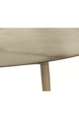 Modern European furniture - Oval Antique Brass Coffee Table - www.oroa.com
