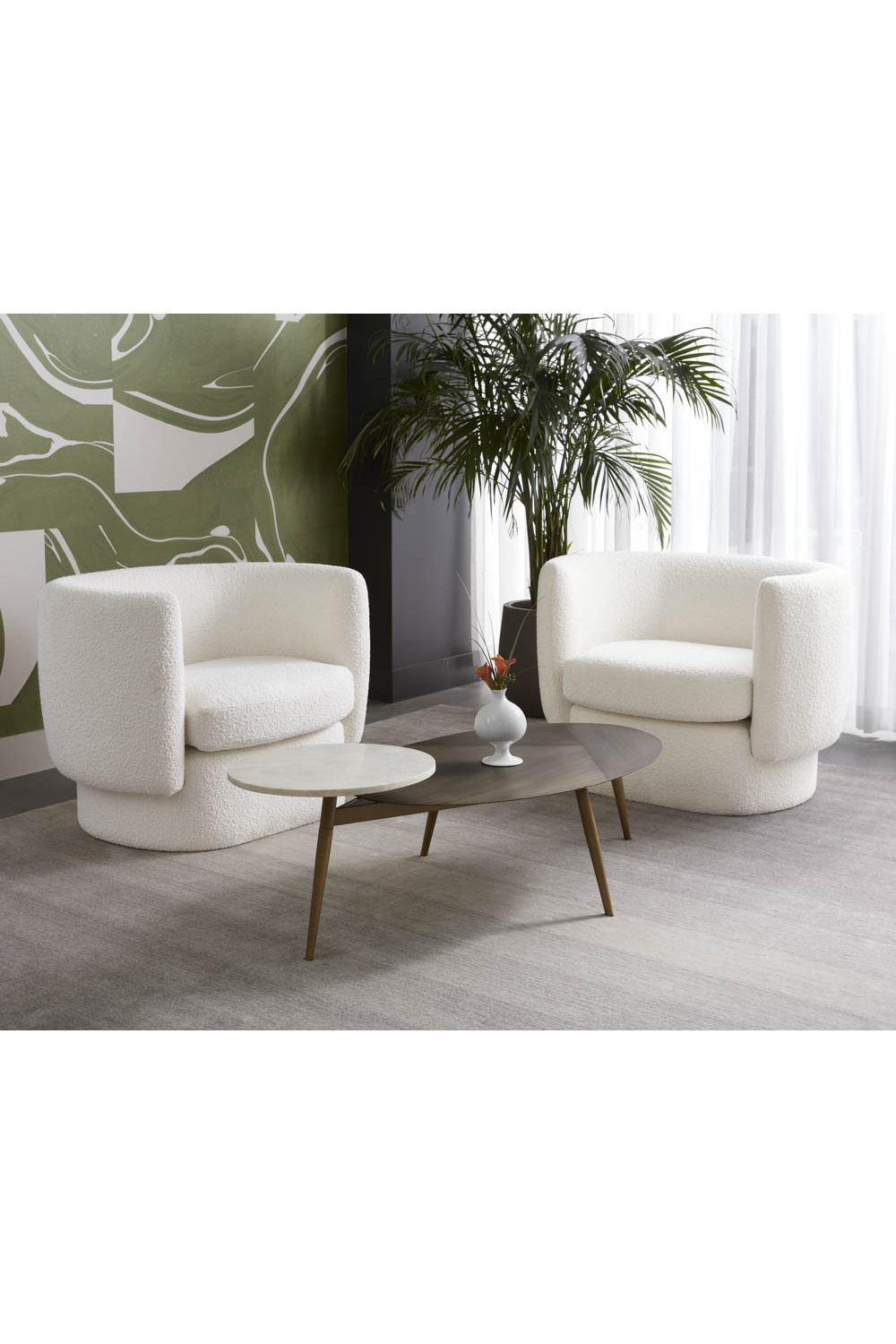 Oval Antique Brass Coffee Table | Splendido Tuner | Oroa.com