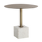 Modern European furniture - Antique Brass Marble Bistro Table - www.oroa.com