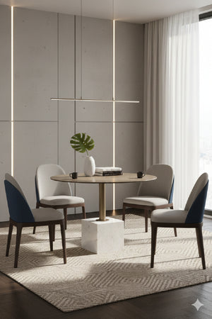 Antique Brass Marble Bistro Table | Splendido Kata | Oroa.com