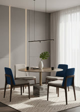 Modern European furniture - Antique Brass Marble Bistro Table - www.oroa.com
