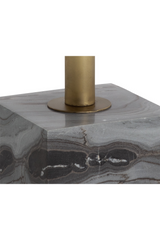 Modern European furniture - Antique Brass Marble Bistro Table - www.oroa.com