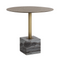 Modern European furniture - Antique Brass Marble Bistro Table - www.oroa.com