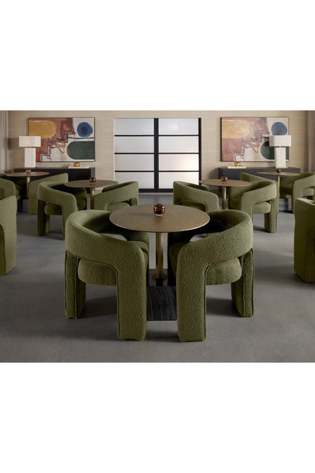 Modern European furniture - Antique Brass Marble Bistro Table - www.oroa.com