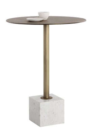 Marble Round Bar Table | Splendido Kata | Oroa.com