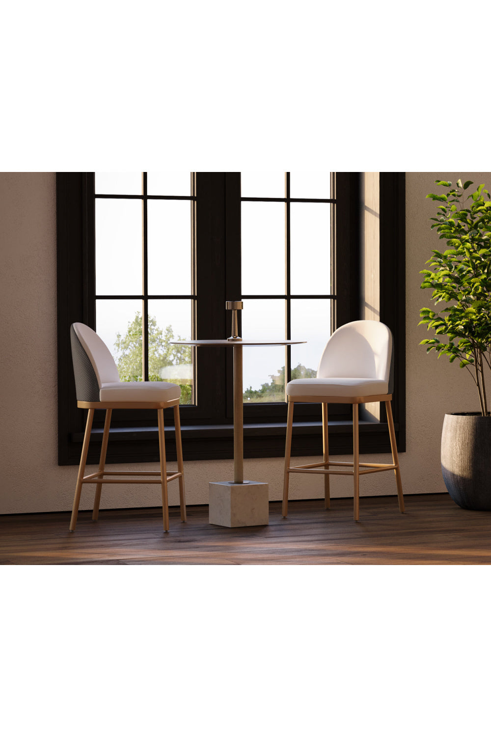 Marble Round Bar Table | Splendido Kata | Oroa.com