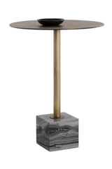 Modern European furniture - Marble Round Bar Table - www.oroa.com