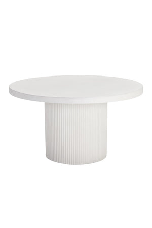 White Concrete Indoor/Outdoor Dining Table | Splendido Nicolette | Oroa.com