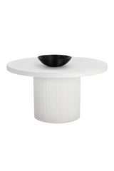 Modern European furniture - White Concrete Indoor/Outdoor Dining Table - www.oroa.com