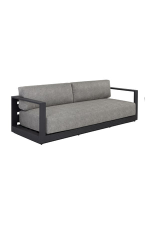 Modern European furniture - Gray Padded Outdoor Sofa - www.oroa.com