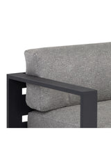 Modern European furniture - Gray Padded Outdoor Sofa - www.oroa.com