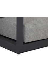 Modern European furniture - Gray Padded Outdoor Sofa - www.oroa.com