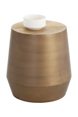 Modern European furniture - Etched Aluminum End Table - www.oroa.com