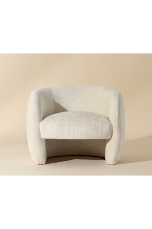 White Curved Lounge Chair | Splendido Mircea | Oroa.com