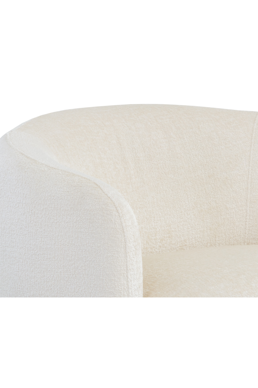 White Curved Lounge Chair | Splendido Mircea | Oroa.com