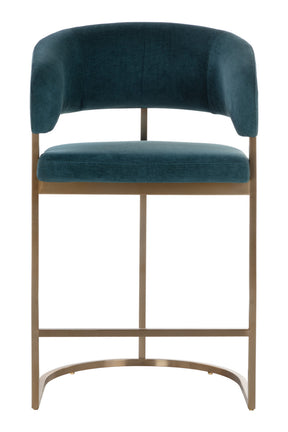 Blue Cantilevered Counter Stool by Splendido Marris