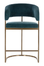 Modern European furniture - Blue Cantilevered Counter Stool - www.oroa.com
