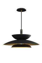 Modern European furniture - Black Tiered Pendant Light - www.oroa.com