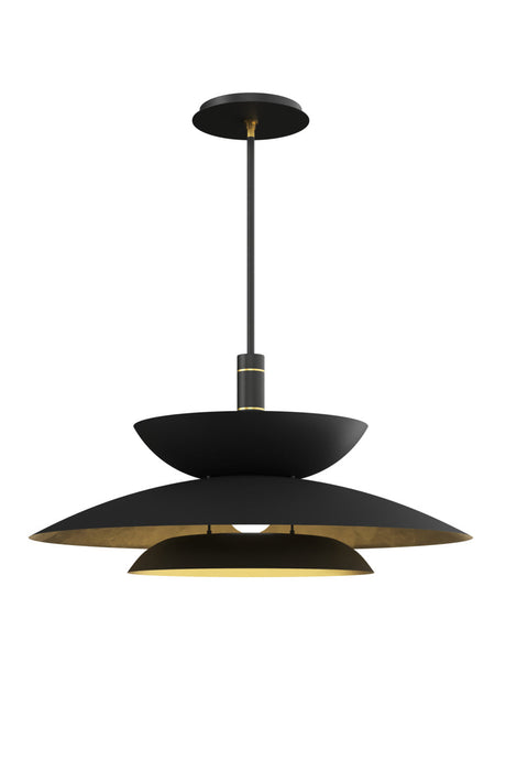 Modern European furniture - Black Tiered Pendant Light - www.oroa.com