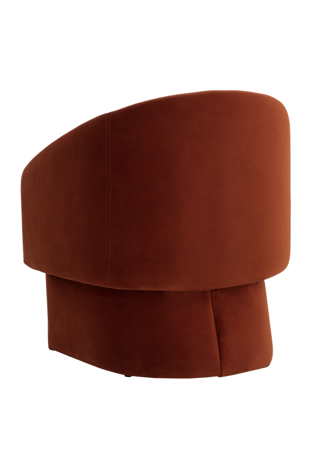 Modern European furniture - Barrel-Back Orange Lounge Chair - www.oroa.com