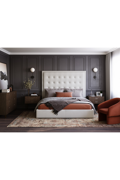 Barrel-Back Orange Lounge Chair | Splendido Lauryn