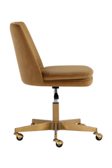 Modern European furniture - Matte Gold Base Office Chair - www.oroa.com