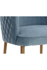 Modern European furniture - Diamond-Stitched Blue Counter Stool - www.oroa.com