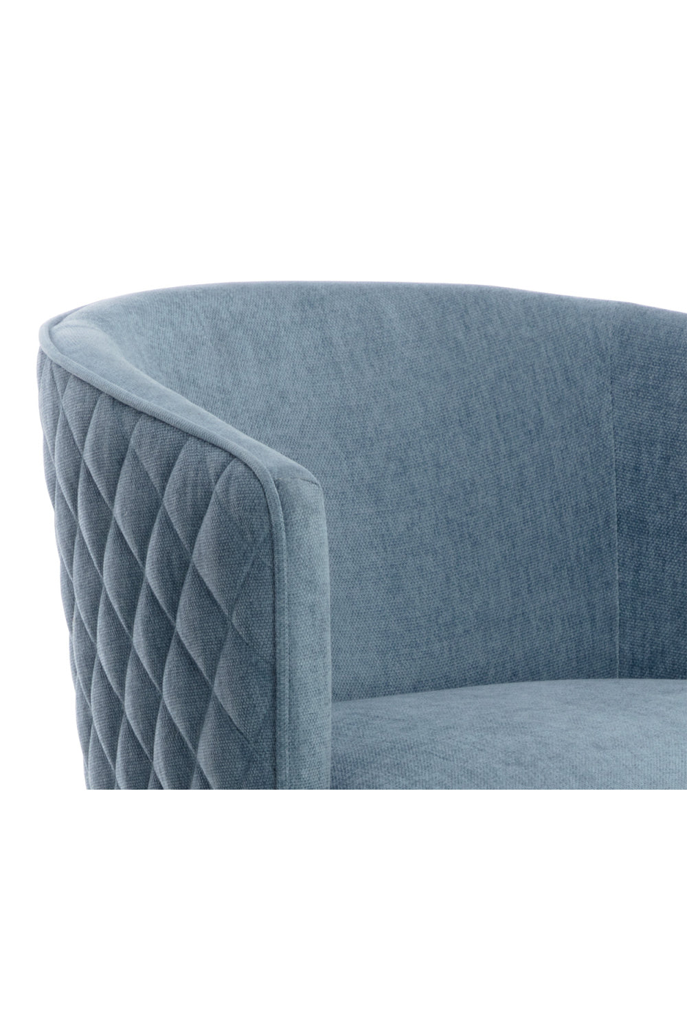 Diamond-Stitched Blue Counter Stool | Splendido Cornella | Oroa.com