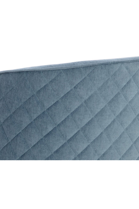 Modern European furniture - Diamond-Stitched Blue Counter Stool - www.oroa.com