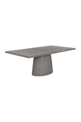 Modern European furniture - Gray Indoor/Outdoor Dining Table - www.oroa.com