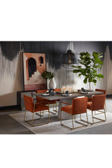 Modern European furniture - Gray Indoor/Outdoor Dining Table - www.oroa.com