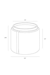 Modern European furniture - Round Storage Ottoman - www.oroa.com