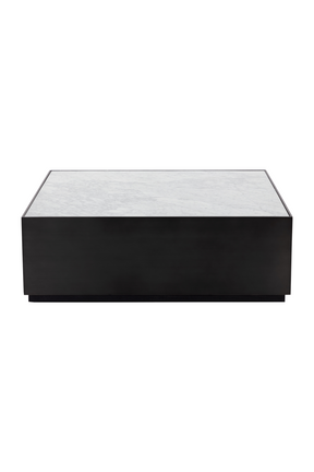 Square White Marble Coffee Table by Splendido Selah