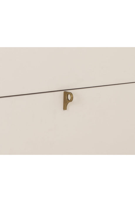 Modern European furniture - Cream Wood 2-Drawer Nightstand - www.oroa.com