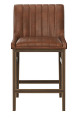Modern European furniture - Channel-Tufted Counter Stool - www.oroa.com