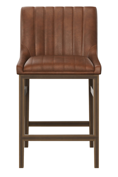 Modern European furniture - Channel-Tufted Counter Stool - www.oroa.com
