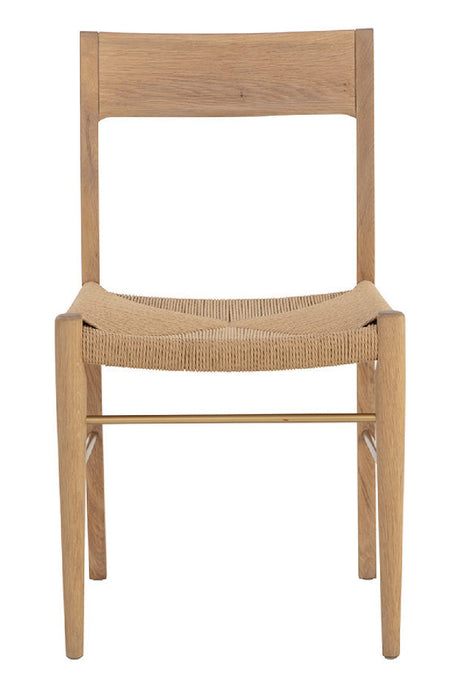 Modern European furniture - Natural Rope Seat Dining Chairs (2) - www.oroa.com
