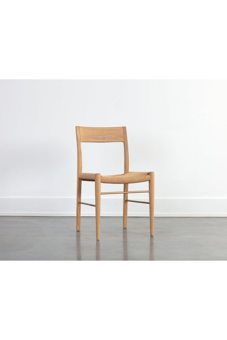 Modern European furniture - Natural Rope Seat Dining Chairs (2) - www.oroa.com