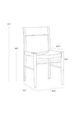 Modern European furniture - Natural Rope Seat Dining Chairs (2) - www.oroa.com