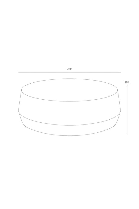 Modern European furniture - Etched Aluminum Coffee Table - www.oroa.com